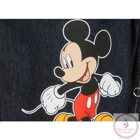 Disney Mickey bélelt farmer kertésznadrág, 86-os