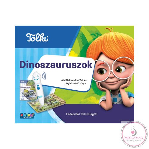 Dinoszauruszok: Tolki hangoskönyv készlet interaktív beszélő tollal! 