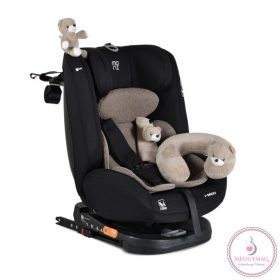   Moni i-MAXX autósülés, isofix, forgatható, 2 plüss+párna 40-150cm BÉZS, KÉSZLETEN A BOLTBAN!