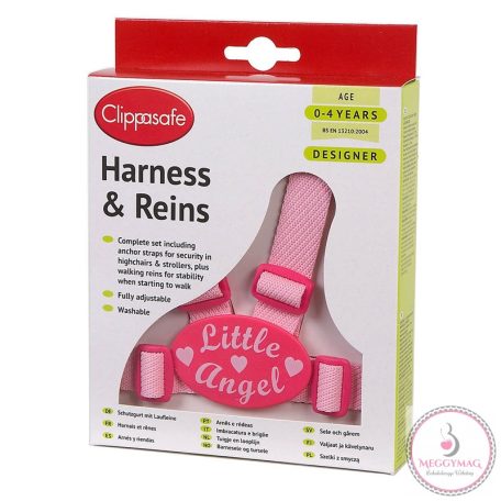 Clippasafe Ülésrögzítő és kantár pink Little Angel --10/D