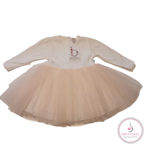 Alkalmi kislány ruha, koszorúslány ruha boleróval, barack, 80-as