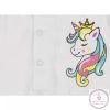 Unicorn Queen Unikornis lányka bébi pamut patentos kocsikabát (kardigán), 74-es