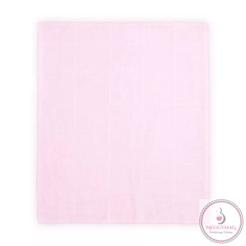Lorelli vékony kötött pamut takaró 75x100 cm - Pink 
