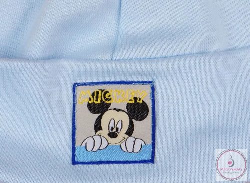 Mickey címkével díszített, megkötős sapka, fülvédővel., 80-as
