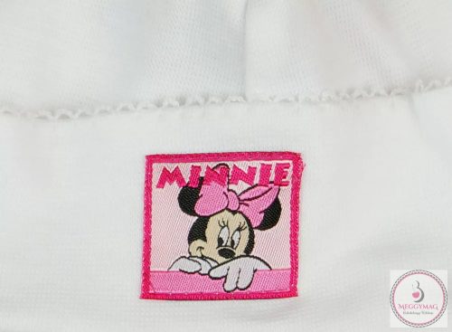 Disney Minnie fülvédős, megkötős baba sapka, 56-os