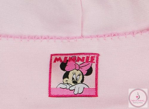 Disney Minnie fülvédős, megkötős baba sapka, 68-as