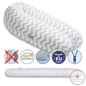   Scamp szoptatós párna univerzális pamut ZigZag Grey White SZPE167