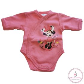   Disney elöl patentos hosszú ujjú baba body Minnie mintával, 44-es