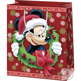   Díszzacskó exkluzív közepes, karácsony Mickey 23 x 18 x 10 cm 