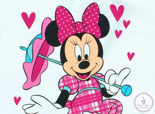 Disney Minnie rövid ujjú baba body fehér, 50-es