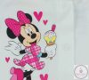 Disney Minnie fagyis pamut baba rugdalózó fodros gallérral, 68-as