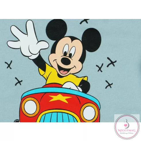 Mickey hosszú ujjú baba body kék, 62-es