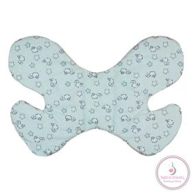 Mintás pillangó alakú babapárna, macis mintával