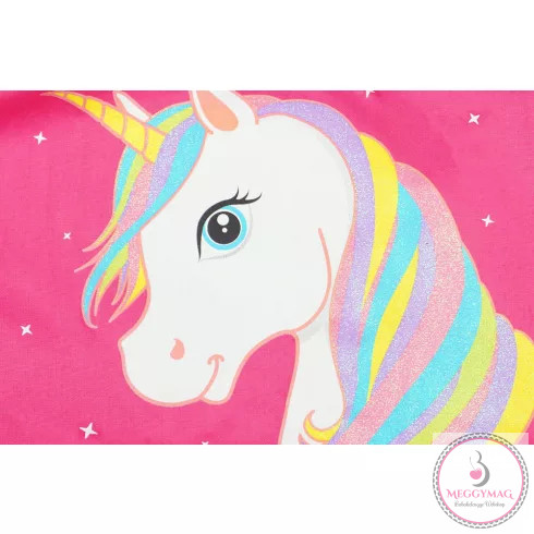 Unikornis mintás lányka vállfás oviszsák - Világos Pink UTOLSÓ DARAB! 