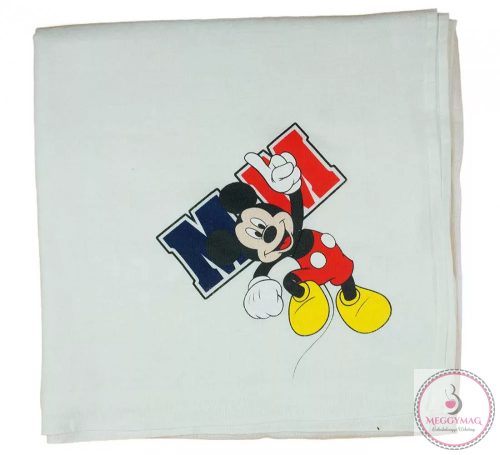 Disney Mickey textil-tetra kifogó, törölköző 140x140cm