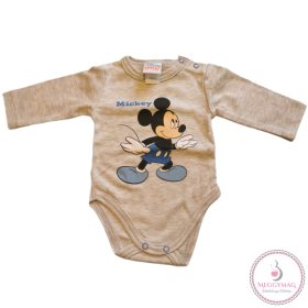 Hosszú ujjú baba body Mickey egér mintával, 62-es 