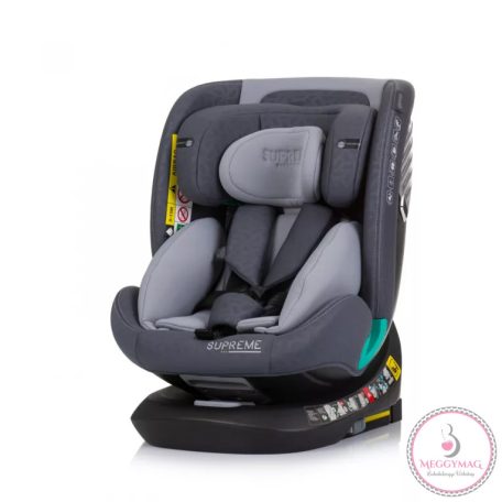 Chipolino Supreme autósülés Isofix 40-150cm - Granite