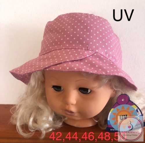 Minimanó nyári kalap (42,46)  Pöttyös 