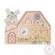 Moni Toys Montessori matatófal FARMOS, órával, állatokkal KÉSZLETEN A BOLTBAN!