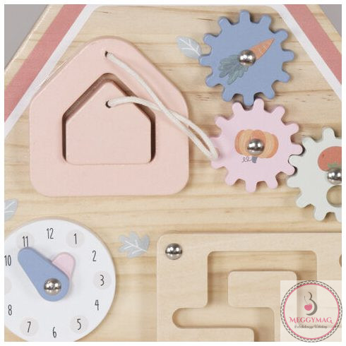 Moni Toys Montessori matatófal FARMOS, órával, állatokkal KÉSZLETEN A BOLTBAN!