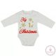 "My first Christmas" feliratos| glitteres hosszú ujjú baba b..., 62-es