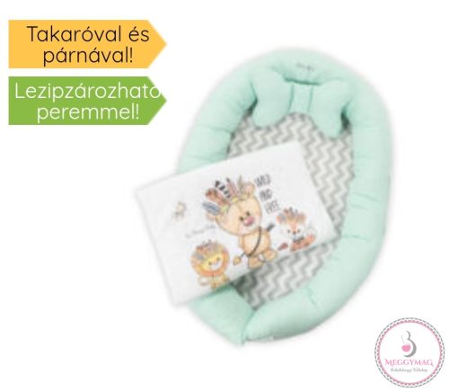 Berrybaby Babafészek szett - Menta - Wild and Free 