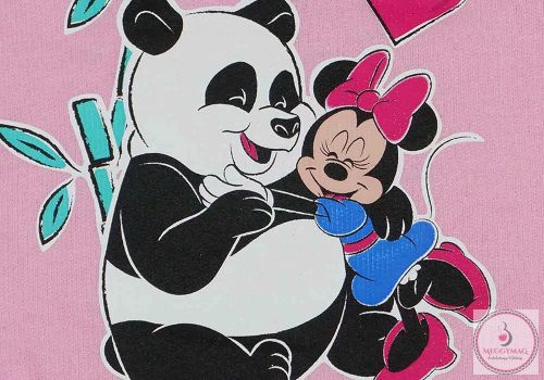 Disney Minnie pandás belül bolyhos ujjatlan rugdalózó, 62-es