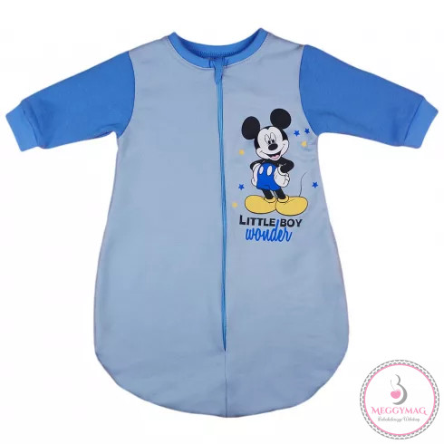 Disney Mickey hosszú ujjú, belül bolyhos hálózsák 2,5 TOG, 68-as