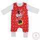 Disney Minnie szívecskés 2 részes baba szett 2:1 méret, 80-86