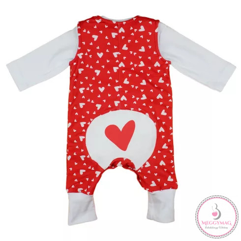 Disney Minnie szívecskés 2 részes baba szett 2:1 méret, 80-86
