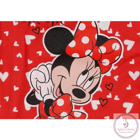 Disney Minnie szívecskés 2 részes baba szett 2:1 méret, 80-86