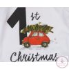 Karácsonyi " 1st Christmas" 3 részes baba szett, 68-as