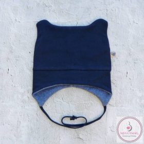   Symbyo Téli bélelt babasapka (huncutsapka), Mindenhez passzoló sötétkék 41-44 cm