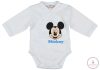 Disney Mickey hosszú ujjú baba body fehér, 62-es