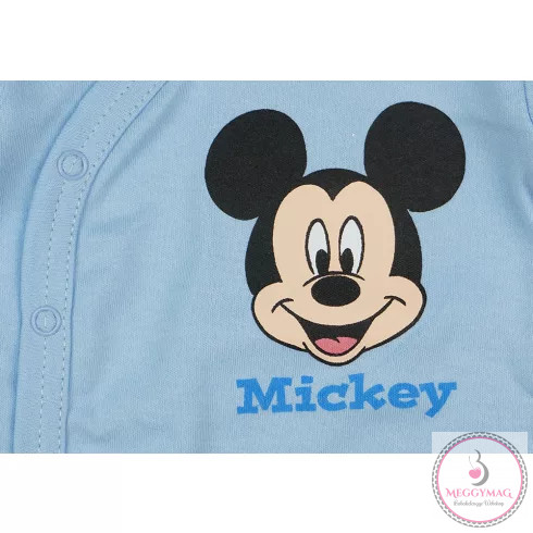 Disney Mickey hosszú ujjú baba body kék, 68-as