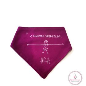 Feliratos nyálkendő