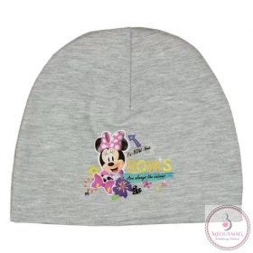   Vékony kislány baba sapka Minnie mintával, 4 (44cm fejátmérő)