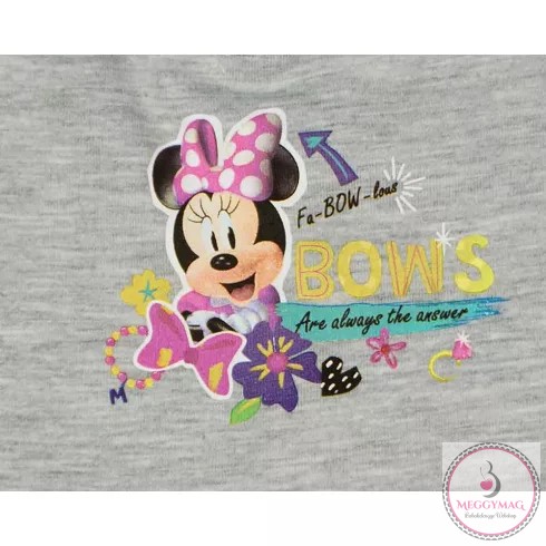 Vékony kislány baba sapka Minnie mintával, 4 (44cm fejátmérő)