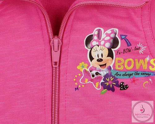 Cipzáras, pamut kislány mellény Minnie egér mintával, 74-es