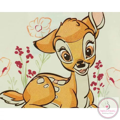 Rövidnadrágos kislány nyári szett fejpánttal Bambi mintával, 62-es