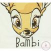   Rövidnadrágos kislány babaruha szett Bambi mintával, 68-as