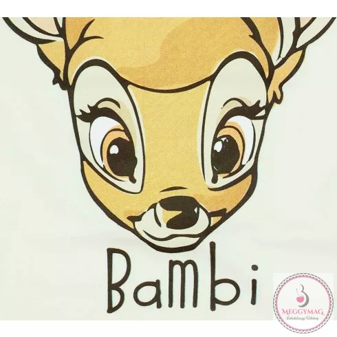 Rövidnadrágos kislány babaruha szett Bambi mintával, 68-as