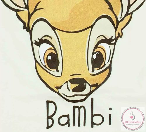 Rövidnadrágos kislány babaruha szett Bambi mintával, 80-as