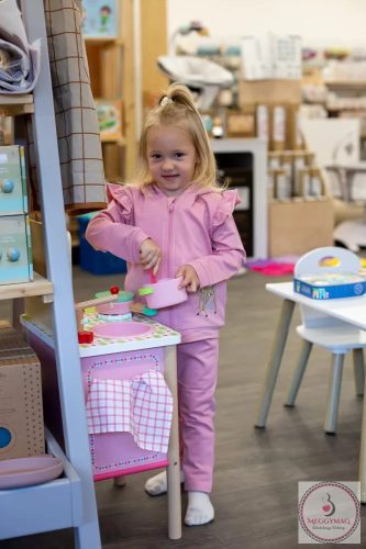 Kétrészes kislány pamut szett Bambi mintával, 80-as