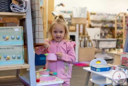 Kétrészes kislány pamut szett Bambi mintával, 80-as