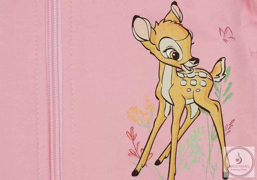 Kétrészes kislány pamut szett Bambi mintával, 86-os