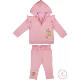Kétrészes kislány pamut szett Bambi mintával, 98-as