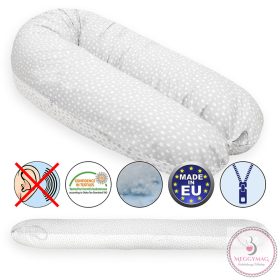   Scamp szoptatós párna univerzális pamut Grey White Little Big Stars SZPE221