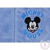 Wellsoft kapucnis baba overál Mickey egér mintával, 80-as, lábfej nélküli