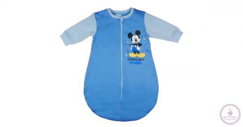 Disney Mickey hosszú ujjú, belül bolyhos hálózsák 2,5 TOG, 56-os